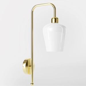 Aplica de perete design italian din alama si sticla Talis - Img 3