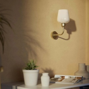 Aplica de perete design italian din alama si sticla Talis - Img 11