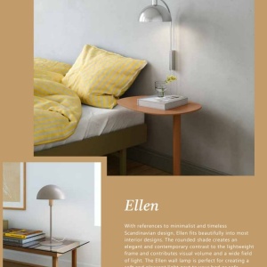 Aplica de perete design minimalist scandinav Ellen 20 Black 132786 universul-luminii.ro
