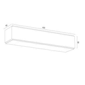 Aplica de perete design modern Carlson 40cm 123966 universul-luminii.ro