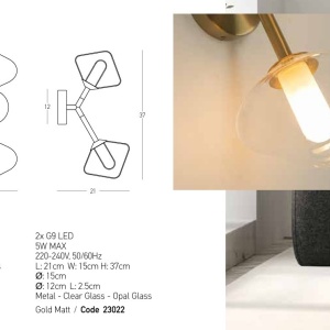 Aplica de perete design modern LIGHT 2 - Img 3