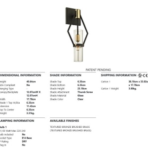 Aplica de perete design modern RAEF small - Img 3