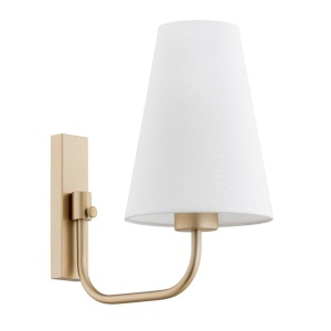 Aplica de perete design modern Safiano auriu, alb 124556 universul-luminii.ro
