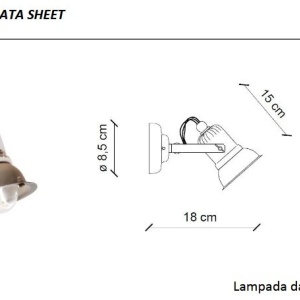 Aplica de perete design retro realizata manual din ceramica LOFT 126326 universul-luminii.ro