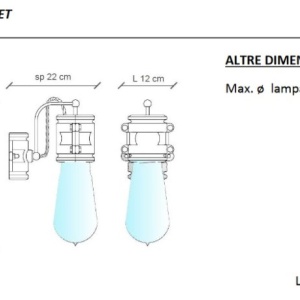 Aplica de perete design retro realizata manual din ceramica URBAN 127066 universul-luminii.ro