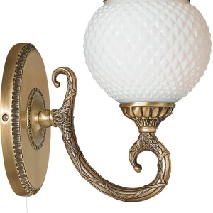 Aplica de perete din alama design italian 8450 107586 universul-luminii.ro