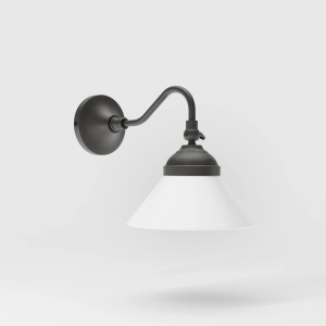 Aplica de perete din alama si sticla design vintage Sofia - Img 4