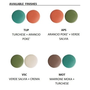 Aplica de perete din ceramica design italian realizata manual BERIMBAU 125776 universul-luminii.ro