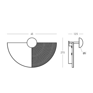 Aplica de perete din ghips LUNA LED 6W - Img 4