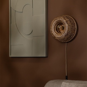 Aplica de perete Eco, Bambus, Barbados natural/brown 35cm 243316 universul-luminii.ro