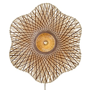 Aplica de perete Eco, Bambus, Madura natural/maro, L