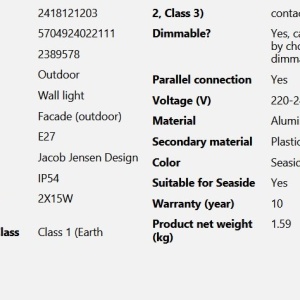 Aplica de perete exterior design nordic IP54 Aludra negru 177766 universul-luminii.ro