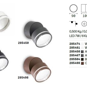 Aplica de perete exterior, IP54 OMEGA AP ROUND BIANCO 3000K 101306 universul-luminii.ro