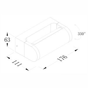 Aplica de perete exterior IP65 LED Solden antracit - Img 7