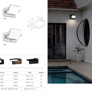 Aplica de perete exterior LED, Protectie IP54, Cooper negru MA-8471 247516 universul-luminii.ro