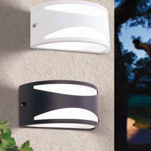 Aplica de perete exterior, protectie IP54, Shell alb 197806 universul-luminii.ro