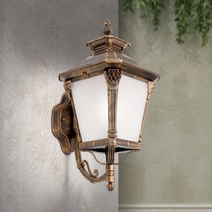 Aplica de perete exterior stil clasic IP23 Aiko AL 11-1138/1 Patina/aufwarts OR 46386 universul-luminii.ro