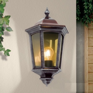 Aplica de perete exterior stil clasic IP44 Hermine AL 11K/82515/A schwarz-silber OR 174156 universul-luminii.ro