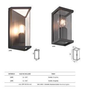Aplica de perete iluminat exterior clasic IP54 MERIBEL 136056 universul-luminii.ro