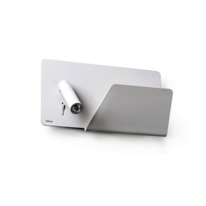 Aplica de perete / Lampa cu reader LED SUAU USB alb dormitor dreapta 62122