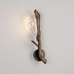 Aplica de perete LED alama antic cu sticla lucrat manual GRETA - Img 4