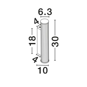 Aplica de perete LED baie IP44 MISTY crom - Img 8
