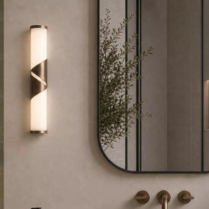 Aplica de perete LED baie IP44 Wrap bronz