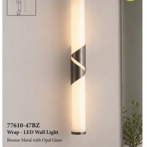 Aplica de perete LED baie IP44 Wrap bronz - Img 5