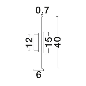 Aplica de perete LED decorativa MARZIO D-40cm - Img 10
