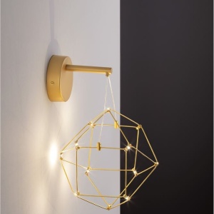 Aplica de perete LED design ambiental deosebit Nebula auriu 228516 universul-luminii.ro