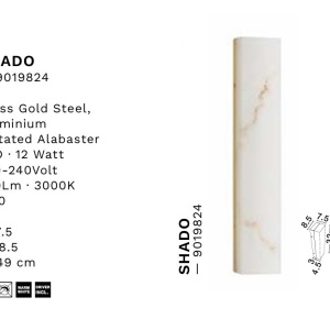 Aplica de perete LED design decorativ SHADO L-49cm - Img 8