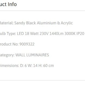 Aplica de perete LED design liniar Aden 201966 universul-luminii.ro