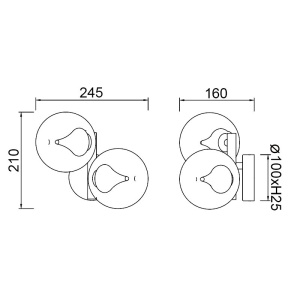 Aplica de perete LED design modern ANDROMEDA II - Img 4