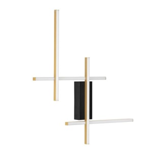 Aplica de perete LED design modern APECHO negru, auriu - Img 1