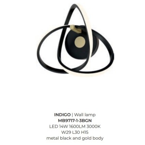Aplica de perete LED design modern INDIGO - Img 2