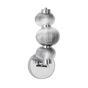 Aplica de perete LED design modern Leda crom