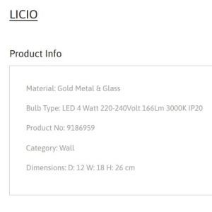 Aplica de perete LED design modern LICIO - Img 4