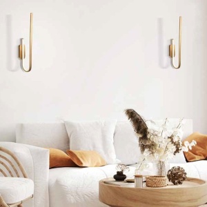 Aplica de perete LED design modern Lora auriu - Img 2