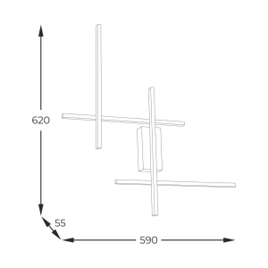 Aplica de perete LED design moderna EDGE - Img 3