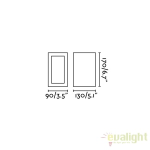 Aplica de perete LED exterior IP54 stil decorativ LOG 70264 178126 universul-luminii.ro