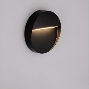 Aplica de perete LED iluminat ambiental exterior NECTAR negru 233316 universul-luminii.ro