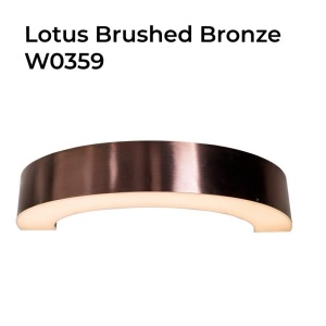 Aplica de perete LED Lotus Brushed Bronze 151116 universul-luminii.ro