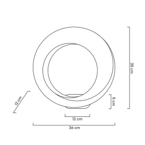 Aplica de perete LED moderna design deosebit CHARMES auriu - Img 4