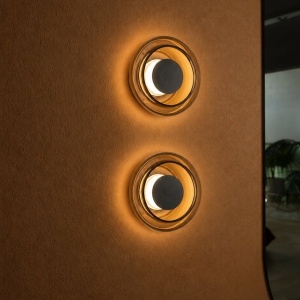 Aplica de perete LED moderna SOFI cognac amber - Img 6