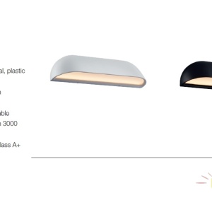 Aplica de perete LED pentru iluminat exterior cu protectie IP44 FRONT 26 alba 84081001 DFTP 62876 universul-luminii.ro