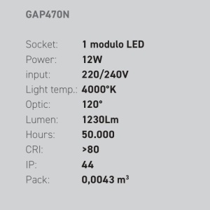 Aplica de perete LED pentru oglinda baie IP44 Ring 4000K 149836 universul-luminii.ro