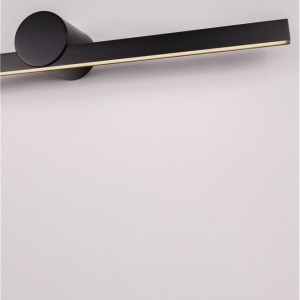Aplica de perete LED pentru oglinda baie IP54 BREGGO negru, 61cm 229406 universul-luminii.ro