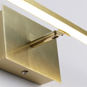 Aplica de perete LED pentru oglinda, tablou IP44 Amalfi, alama satinata 159356 universul-luminii.ro