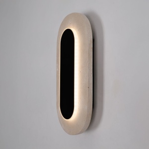 Aplica de perete LED, Travertin, Natur, Travertino Oval 10W