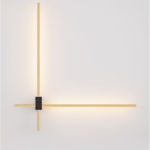 Aplica de perete liniara LED CCT PEAK auriu - Img 7